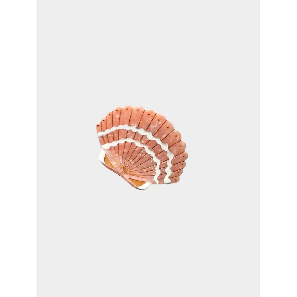 NEW SOLAR ECLIPSE women's seashell claw clip in pink